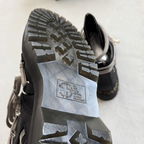 Rick Owens Dr. Martens 1460 DRKSHDW Quad Sole Mega Lace Black Boot Size 8 NEW - Picture 8 of 10
